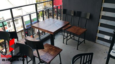 Xu hướng bàn ghế cafe chân sắt năm 2017